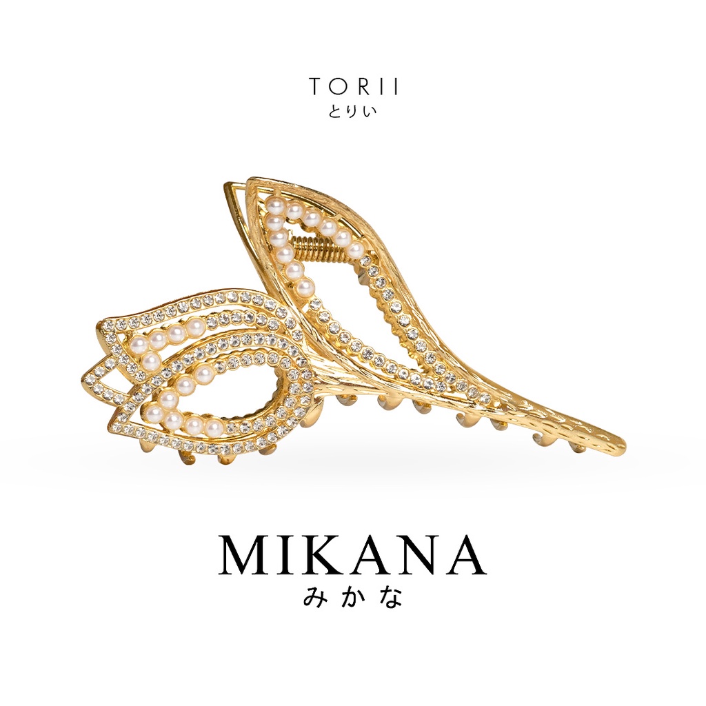 Mikana Floral Torii Metal Hair Clamp for women hair accessories hair