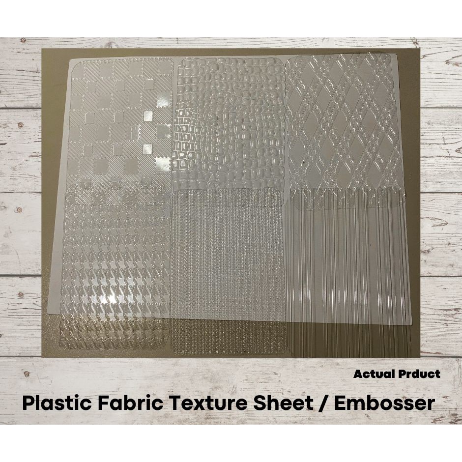6 pcs set or Per Piece Fabric Texture Embosser for Polymer Clay Air Dry ...