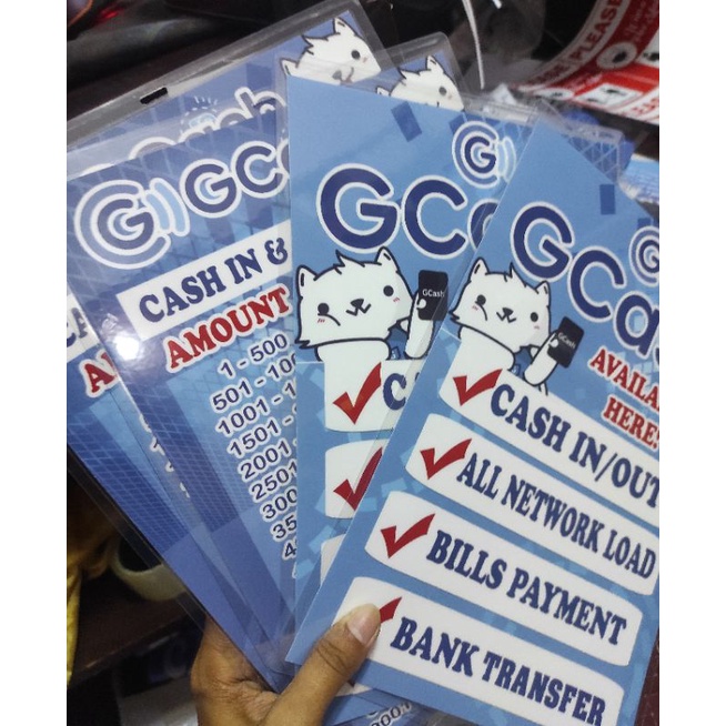 Gcash A4 Laminated Hang Banner Back To Back Or Solo Or Customized See Description Shopee 6352