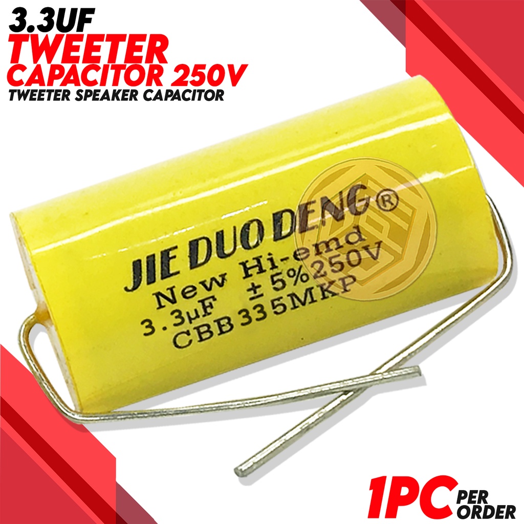 Tweeter Capacitor 3.3UF 250V Driver Unit Horn Speaker Shopee Philippines