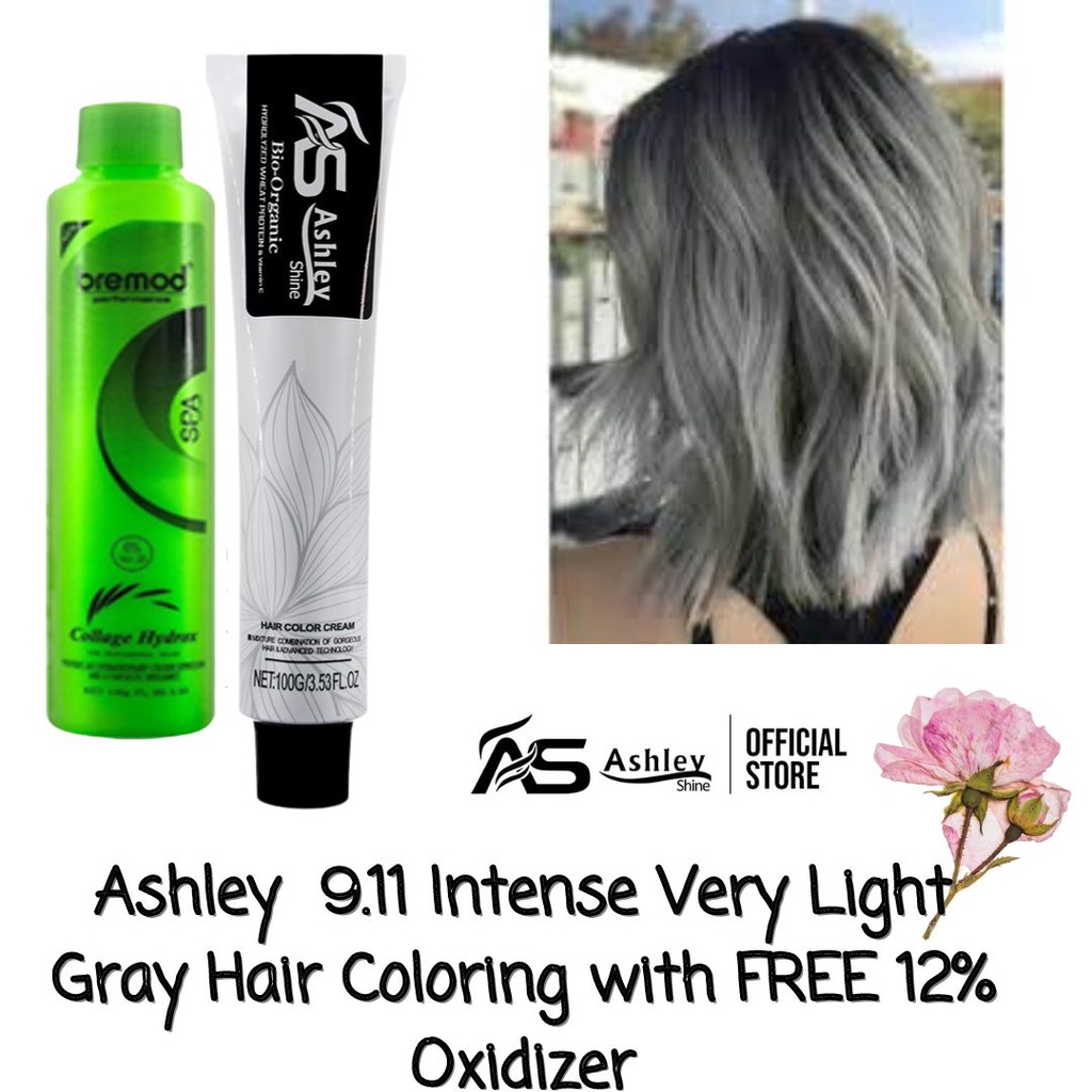 Intense Very Light Gray 9.11 Ashley Bremod Hair Color Cream (Basic