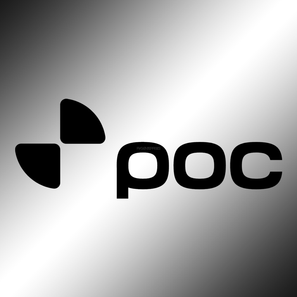 Sticker | 1X POC | Weather Proof die-cut decals | Helmet 3 inches | MTB ...