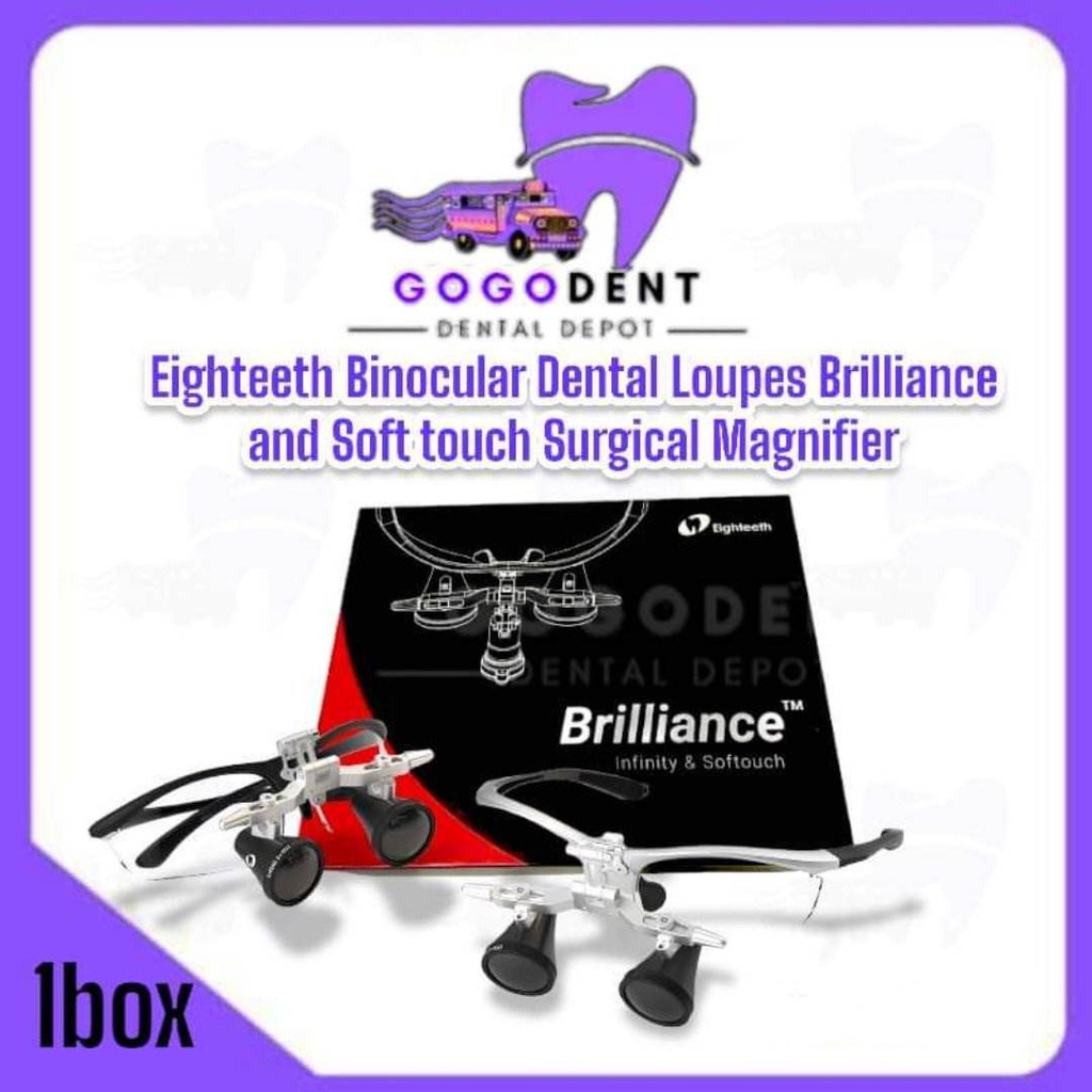 Eighteeth Binocular Dental Loupes Brilliance and Softtouch Surgical