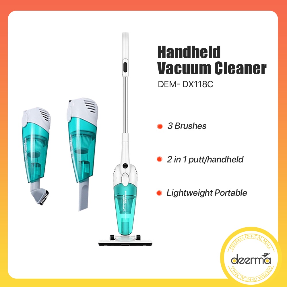 Deerma Vacuum Cleaner Mini 2in1 Handheld Vacuum Cleaner with 16000Pa