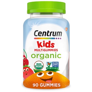 Centrum Organic Multivitamin Gummies for Kids Supplement Gummy with 10 ...