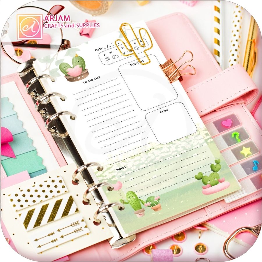 Personal Filofax Kikik K PVC Pocket Pouch With 6 Holes for Planner,  Notebook, Travel PVC Pouch 