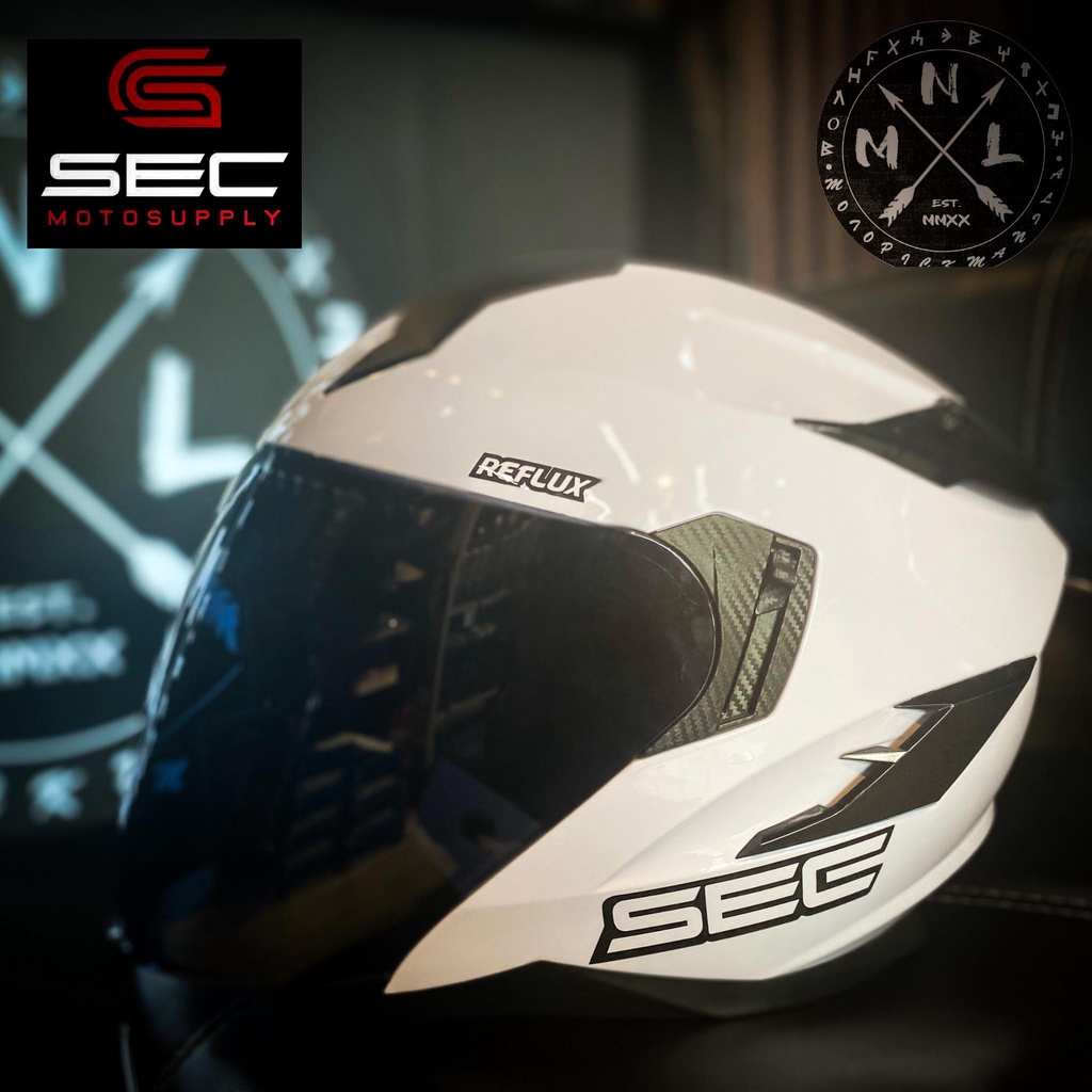 sec-reflux-helmet-halfface-dual-visor-with-spoiler-shopee-philippines