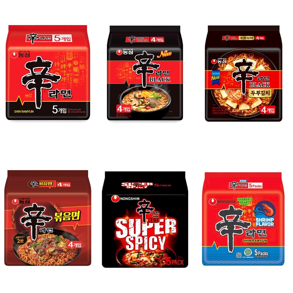 NONGSHIM SHIN RAMEN 1PACK ( ORIGINAL / BLACK / TOFU KIMCHI / STIR FRY