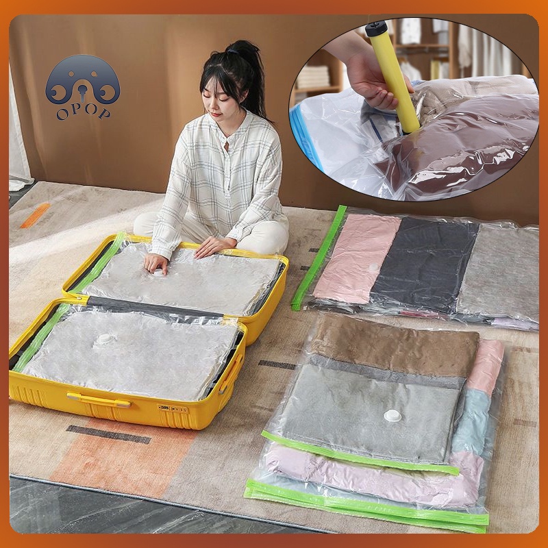 Vacuum Storage Bags Space Saving Reusable Airtight Clothes Quilt Waterproof  Vacuum Compression Bags