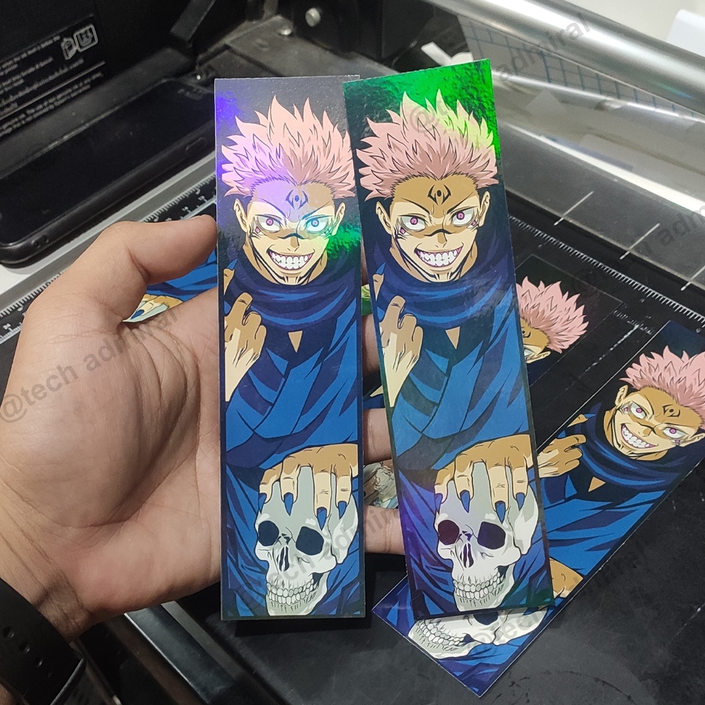 Top Box Sticker Waterproof Jujutsu Kaisen Yuji Itadori Holographic Shopee Philippines