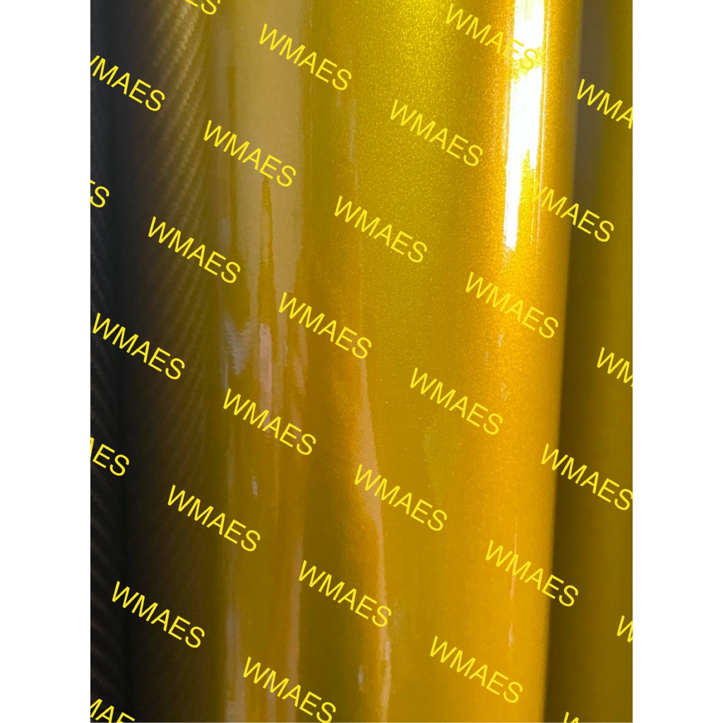 {GOLD}50CM*150CM Carbon Fiber Sticker Waterproof Vinyl Car Sticker ...