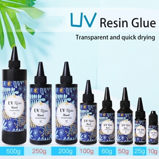 Hard UV Resin Glue Crystal Clear Ultraviolet Curing Epoxy Resin Jewelry  Making