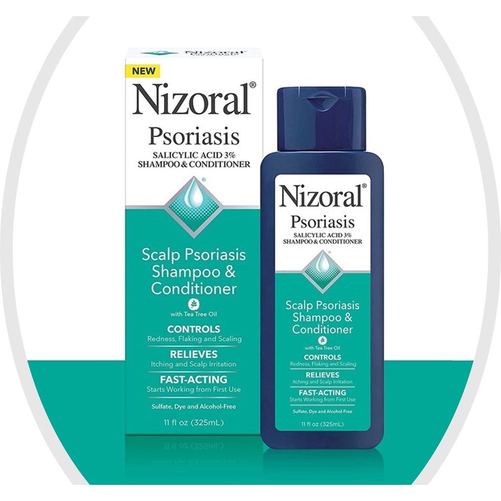Nizoral Scalp Psoriasis 3% Salicylic Acid Shampoo and Conditioner, 11 ...