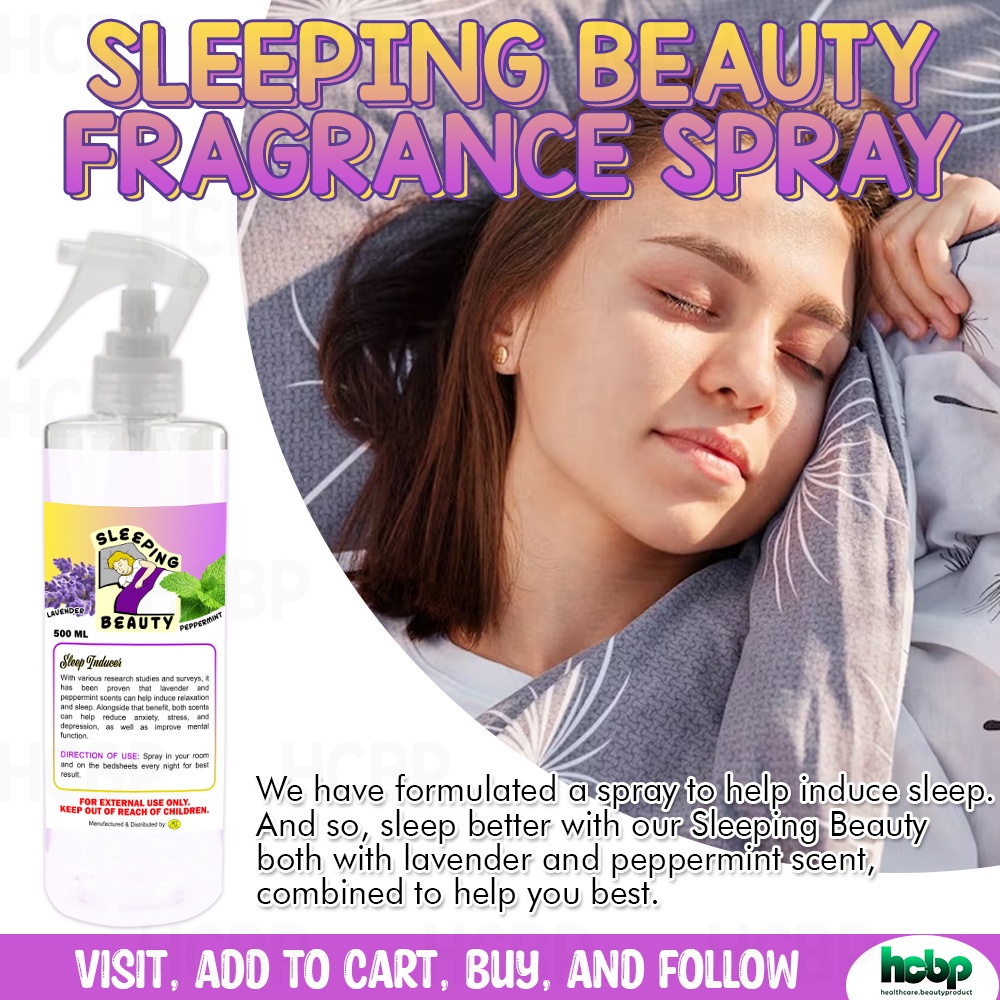 Sleeping Beauty Sleeping Inducer Spray 500ml (Pampahimbing ng tulog ...