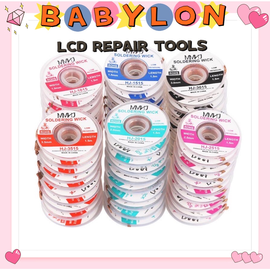 Copper MMHJ HJ2515 2.5mm 1.5M soldering wire Copper Alloy Tin Removing