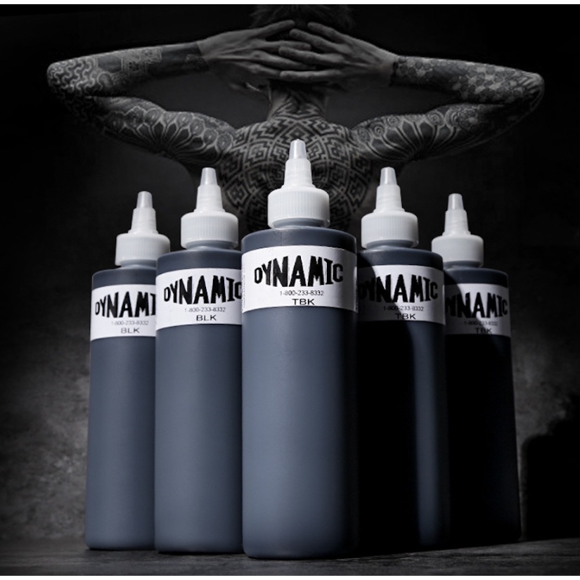 Original Dynamic Black White Triple Black Tattoo Ink 8oz