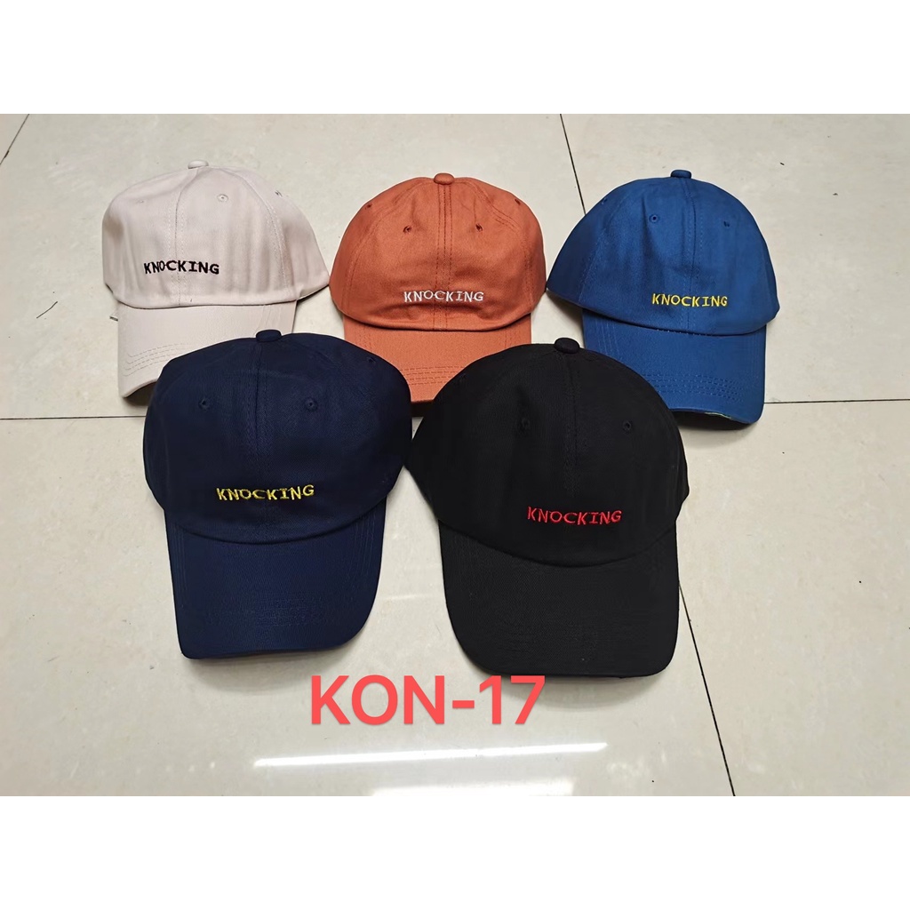 Korean cap cotton baseball cap KNOCKING letter embroidery Men's and ...