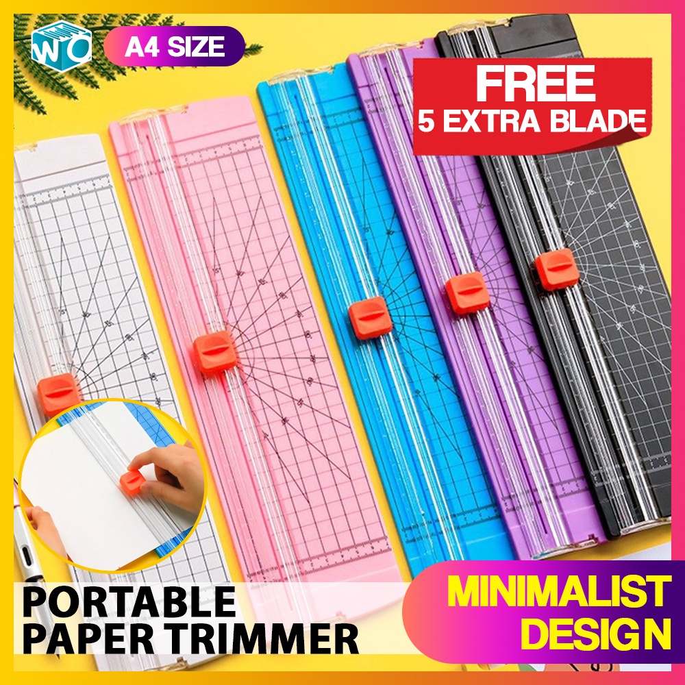 Paper Trimmer Portable Paper Cutter A4 Size with FREE 5 EXTRA