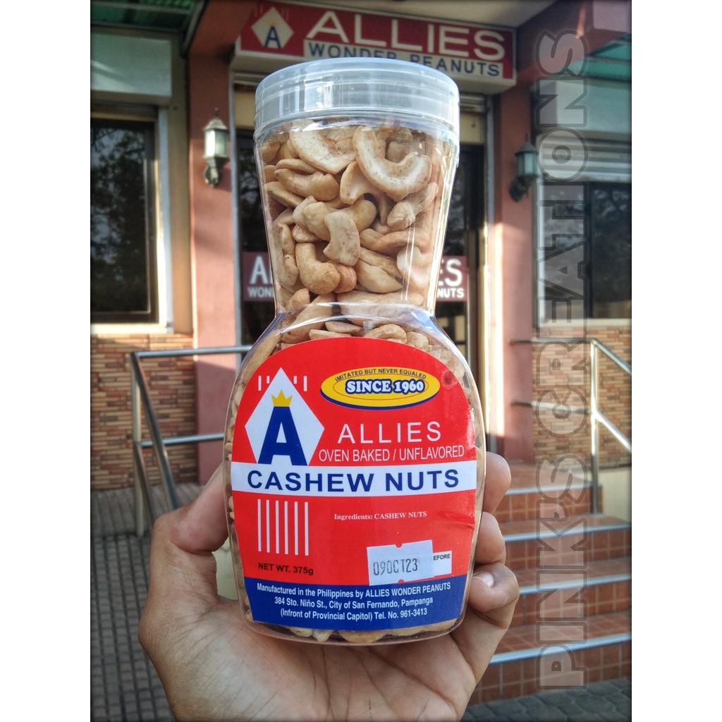ALLIES Cashew Nuts (oven baked/unflavored) Shopee Philippines