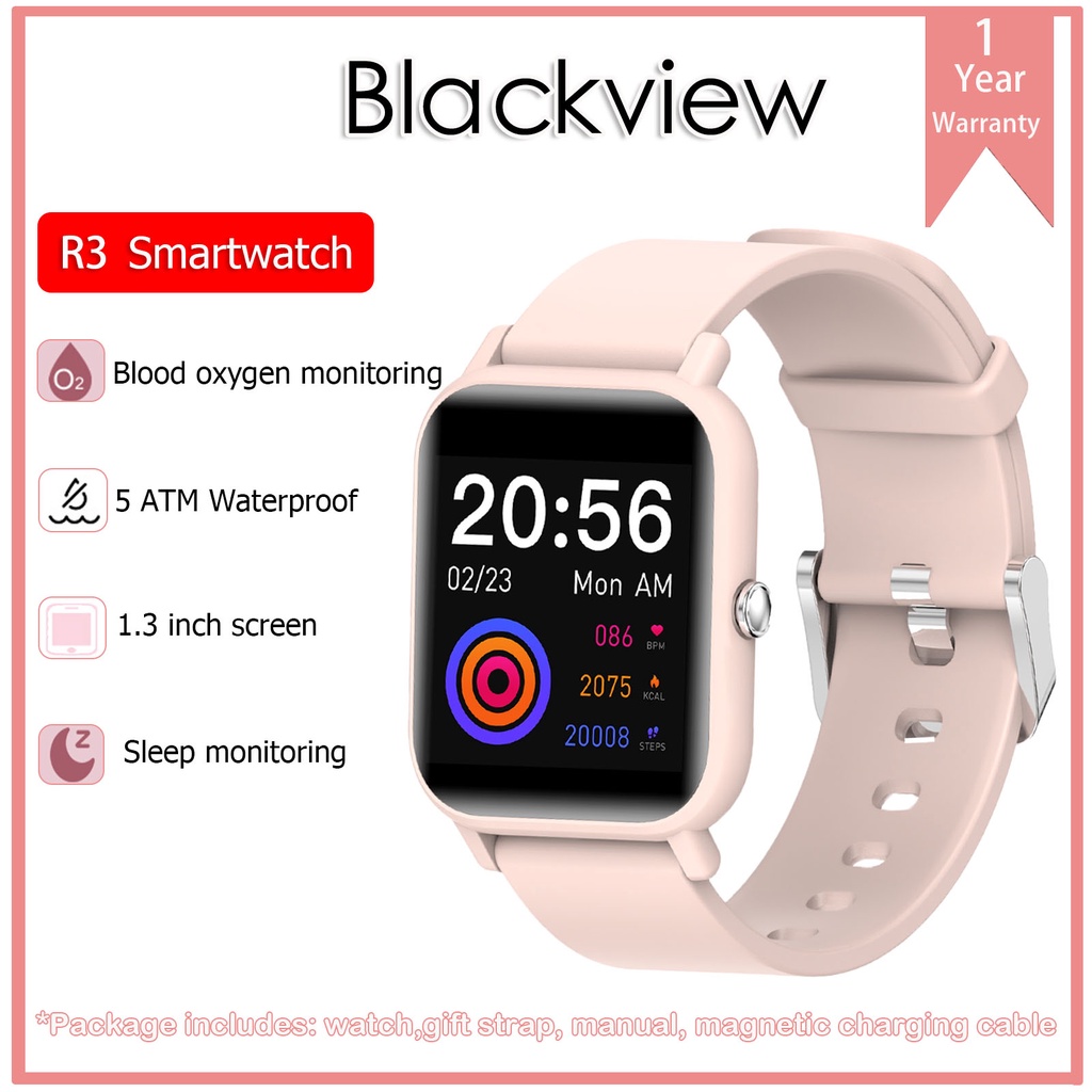 Blackview SmartWatch R3 Pro Heart Rate Men Women Sports Watch