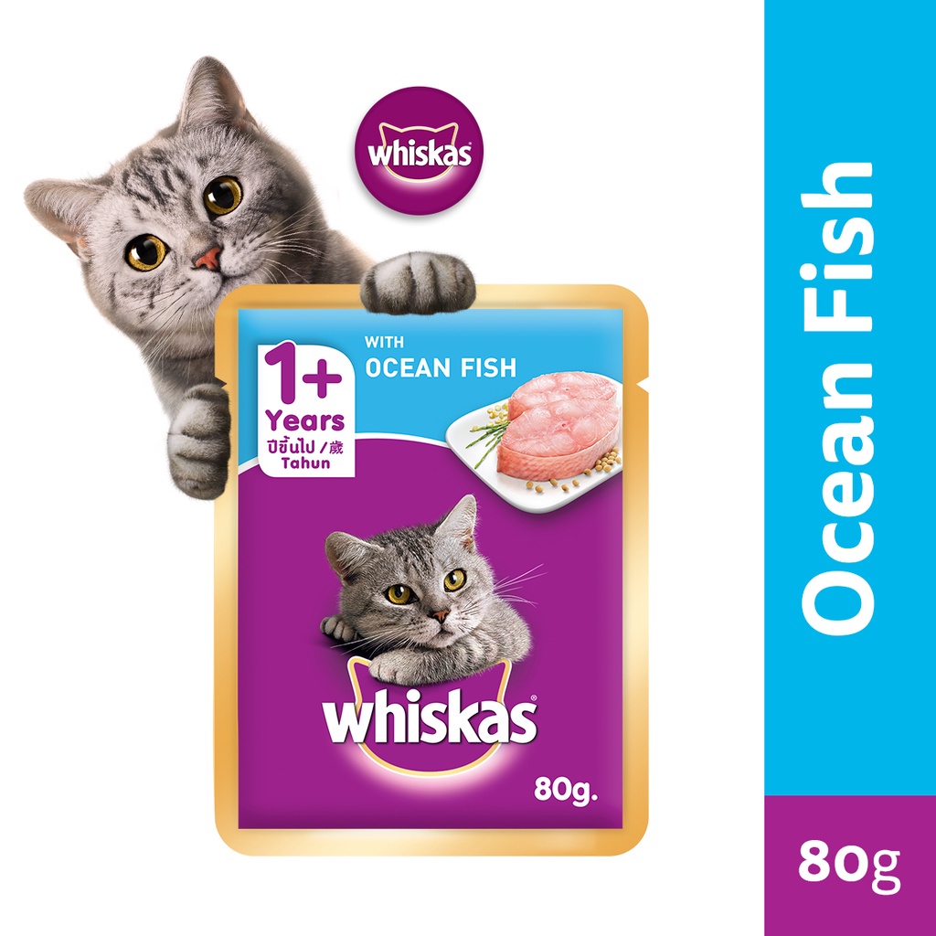 Whiskas Pouch Ocean Fish 80g (NOT FOR SALE) | Shopee Philippines