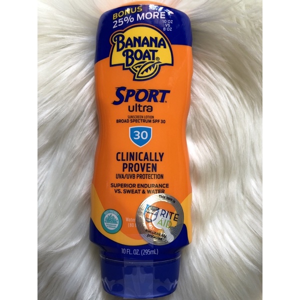 Banana Boat Ultra Sport Sunscreen Lotion, SPF 30, 295ml Shopee