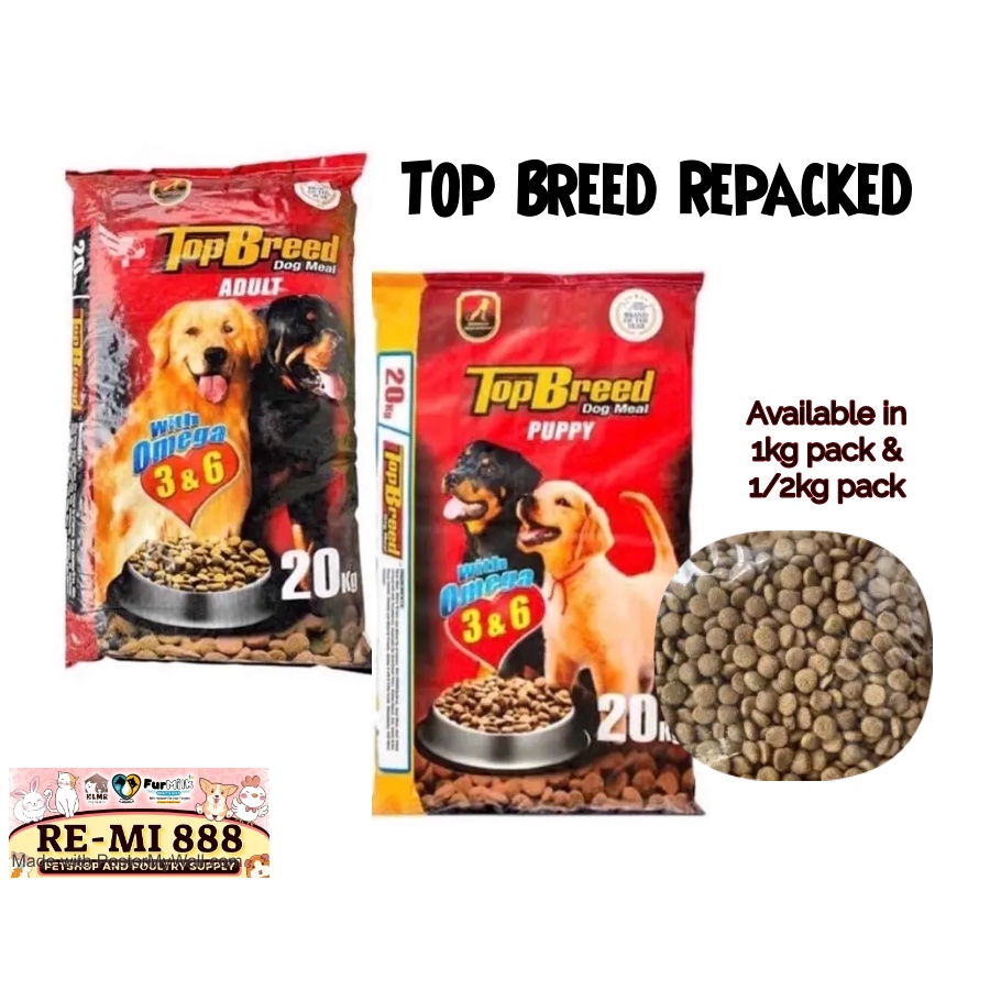 TOP BREED DOG FOOD FOR ADULT AND PUPPT Shopee Philippines