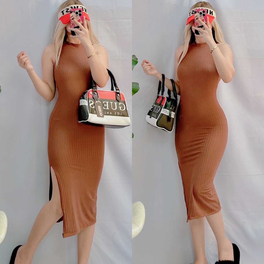 Knitted dress shopee best sale