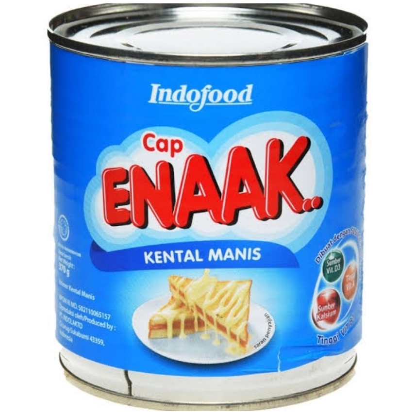 Indofood Cap Enaak Susu Kental Manis 370g | Shopee Philippines