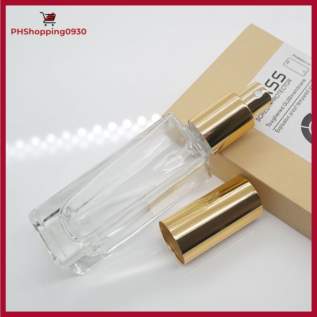 QYZV 10 ML Leak Proof Glass Perfume Atomizer with Metallic Aluminum ...