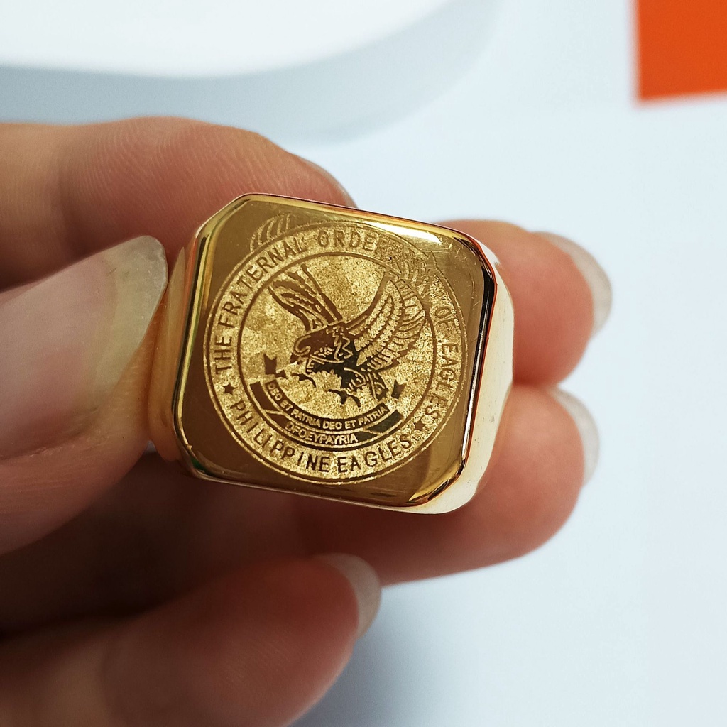 TFOE Ring for Kuya mans , DEO ET PATRIA, Stainless Steel, The Fraternal