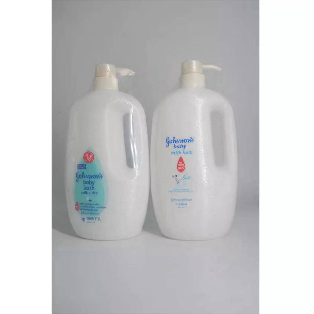( Set Of 2 ) Johnson's Baby Milk Bath 1000ml plus Johnson's Baby Milk