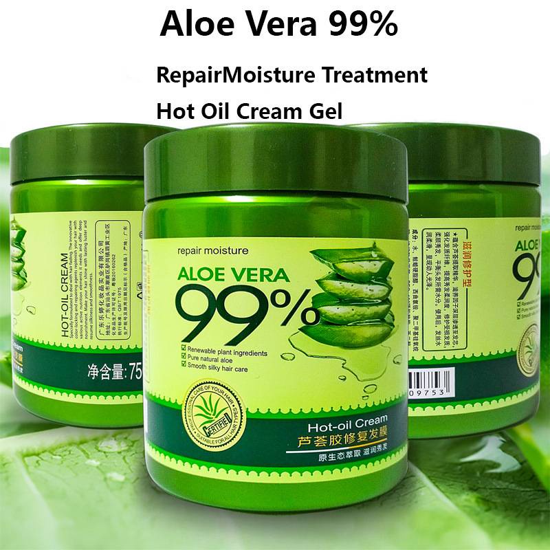 Hair Mask Aloe Vera 99 Repair Moisture Treatment Hot Oil Cream Hair