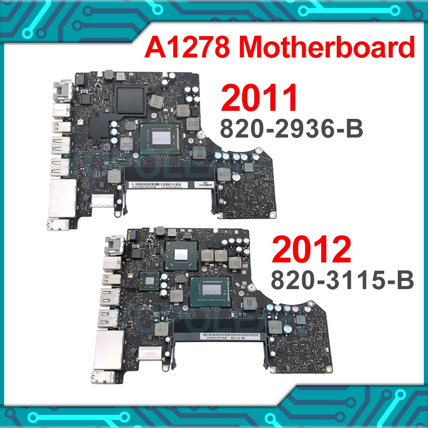 Original A1278 Motherboard For Macbook Pro 13 A1278 Logic Board i5 i7 2011 820 2936 B 2012 820 3115 B Shopee Philippines