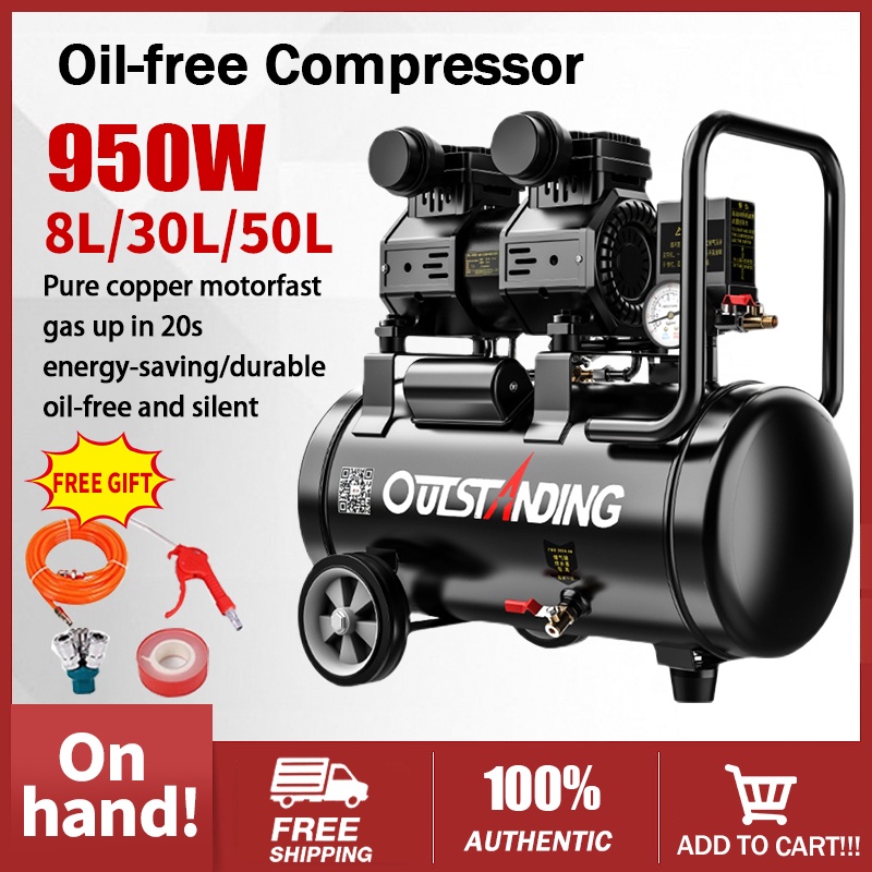 on hand!Oil free compressor Air machine Industry 30L Air compressor ...