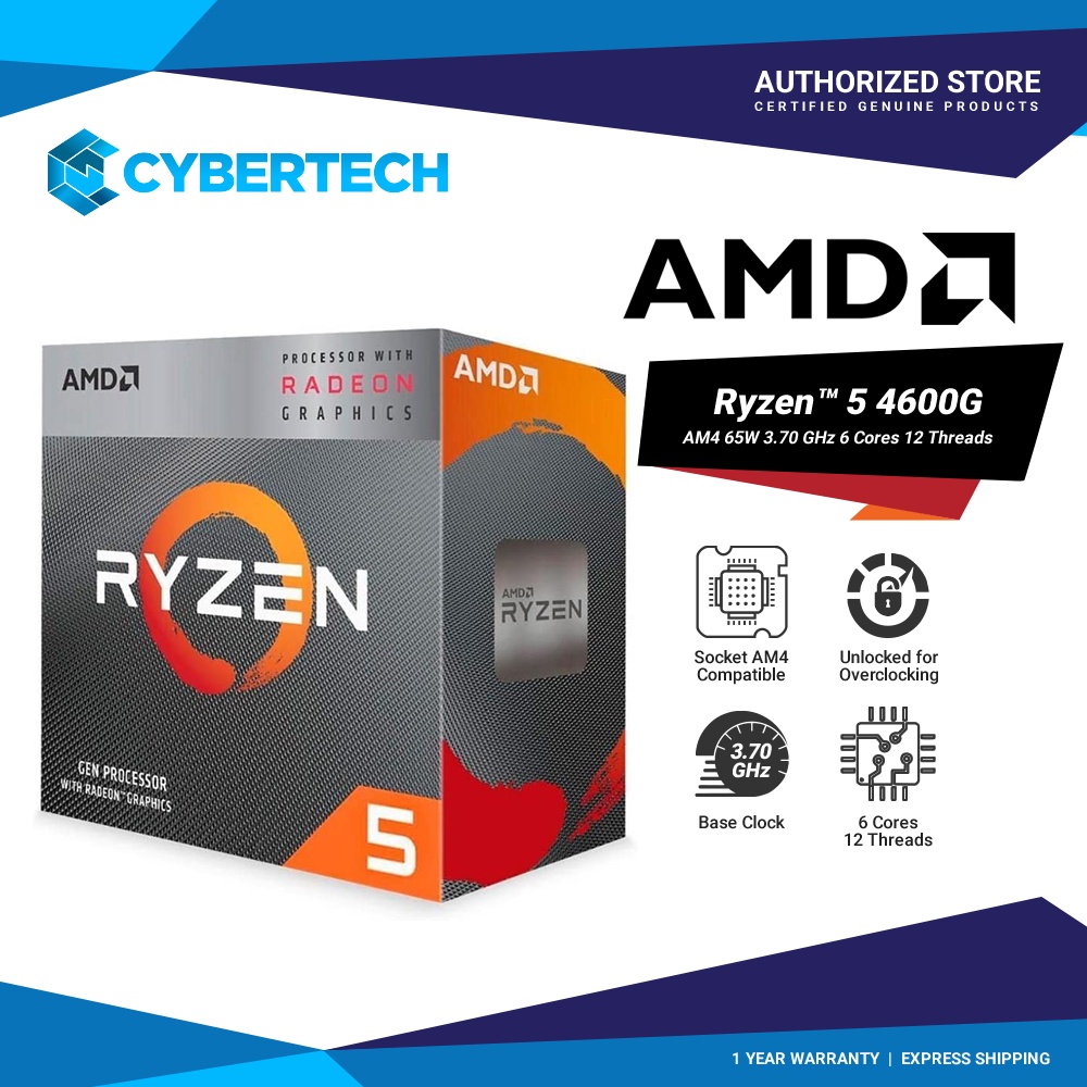 Amd Ryzen 5 4600g 6 Cores 12 Threads Desktop Processor Shopee Philippines 9730