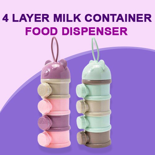 Essential 4Layer Milk Container Food Dispenser With Thread Removable ...