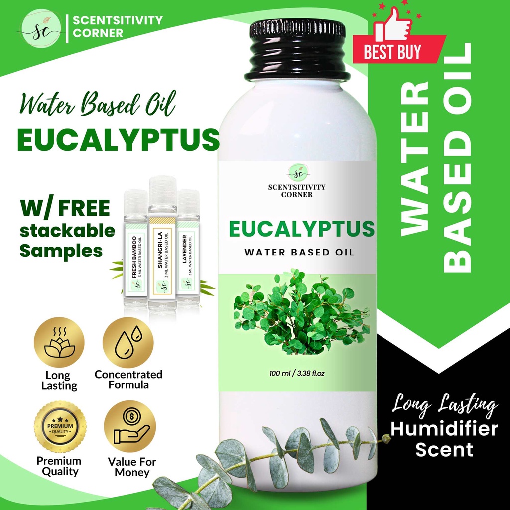 EUCALYPTUS Essential Oil for humidifier Water based oil Home fragrance  scent Room Freshener