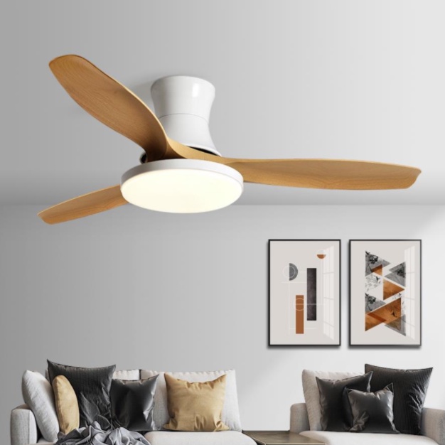 Nordic Modern Minimalist Ceiling Fan Lamp Postmodern Big Wind With