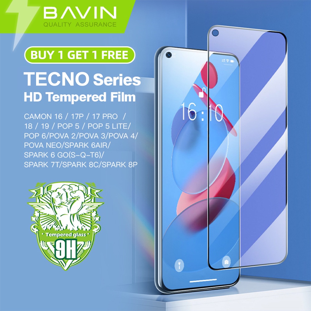 [Buy 1 Get 1 FREE] BAVIN Q4 Series Phone Tempered Glass Screen