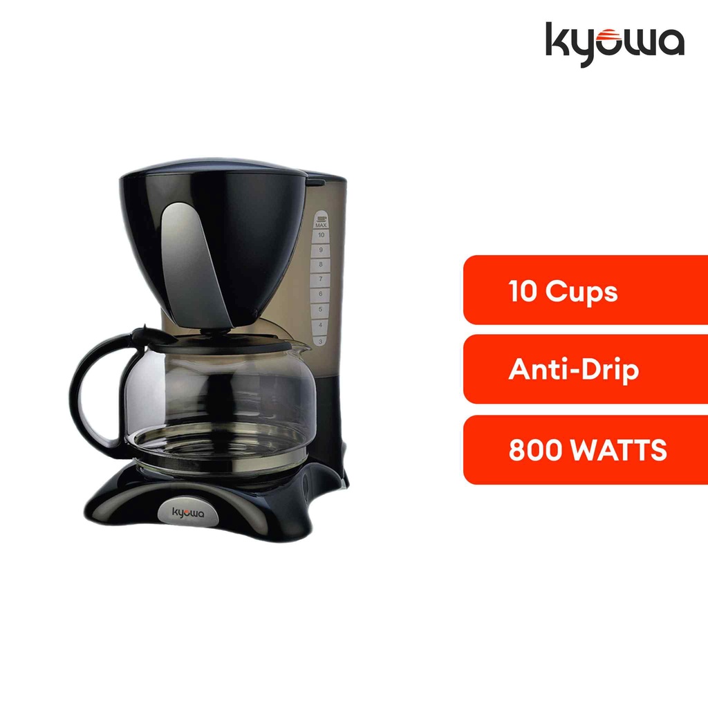 Kyowa Coffee Maker 10 Cups (Black) KW12051 Shopee Philippines