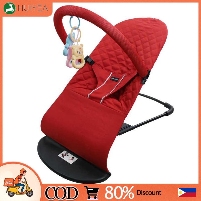 Foldable Soft Newborn Baby Bouncing Chair Seat Safety Balanced Rocking ...
