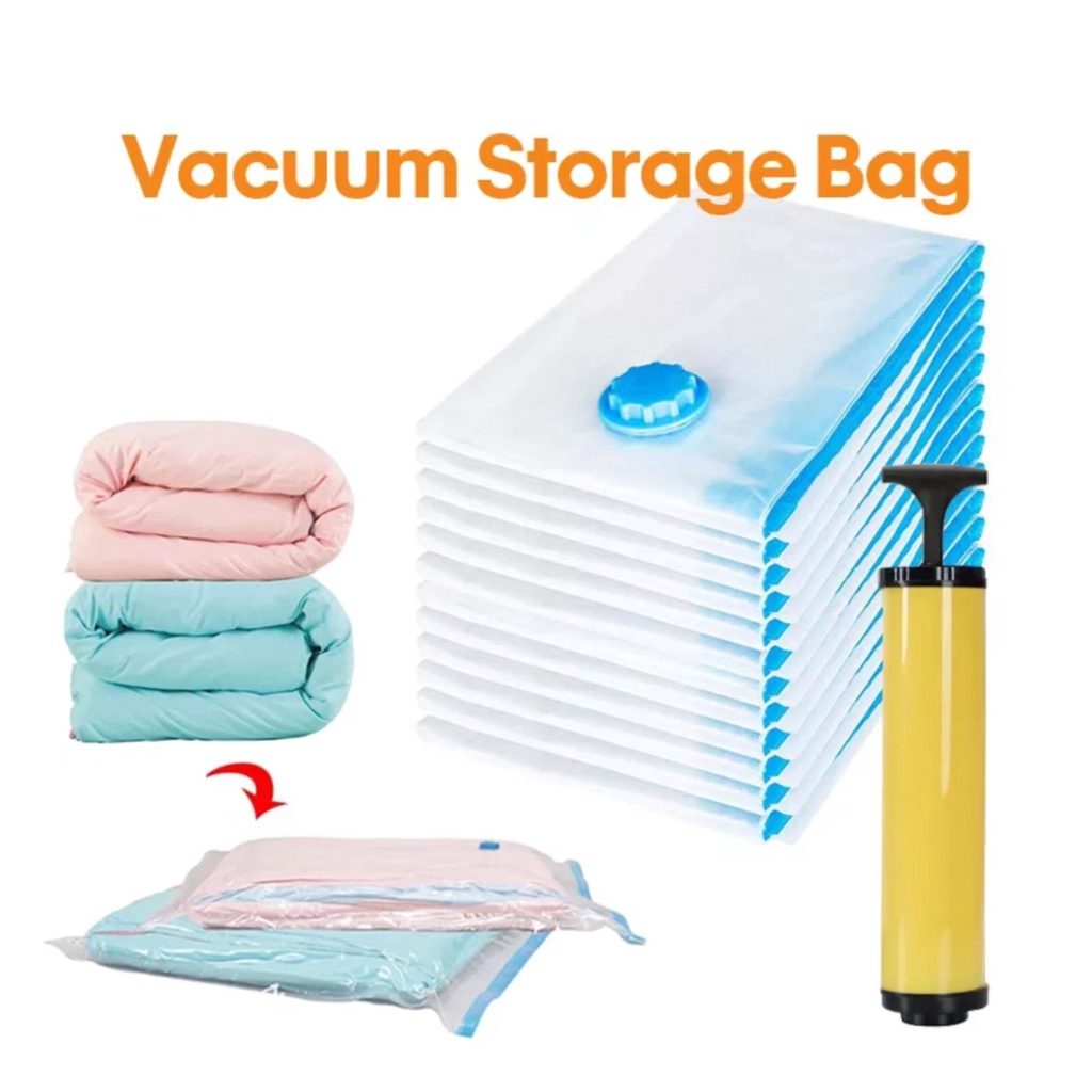 Travel Vacuum Bag Compressed Resealable Bag 1Pcs Saving Space Packing ...