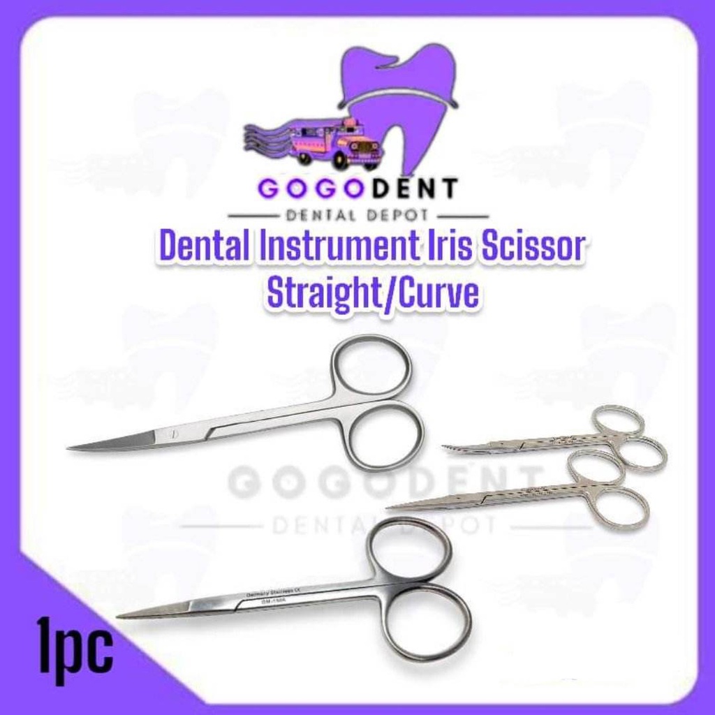 thumbnail image 2 of 4.5 Inch Curved Iris Scissors - Smooth & Sharp For Dental, Ophthalmic, Suture Removal 2 of 4