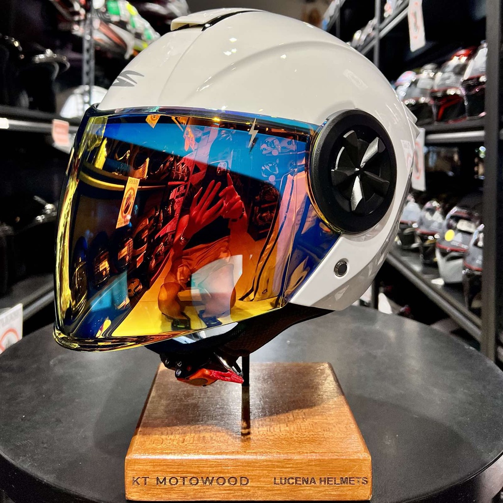 Spyder Helmet Reboot 2 Half face Single Visor w/ Free Extra Clear Visor