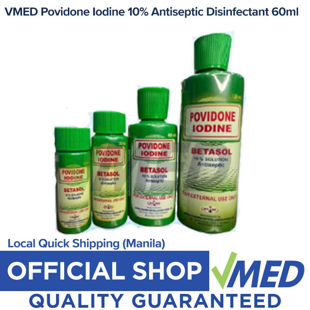 VMED Povidone Iodine 10 Antiseptic Disinfectant 60ml Shopee Philippines