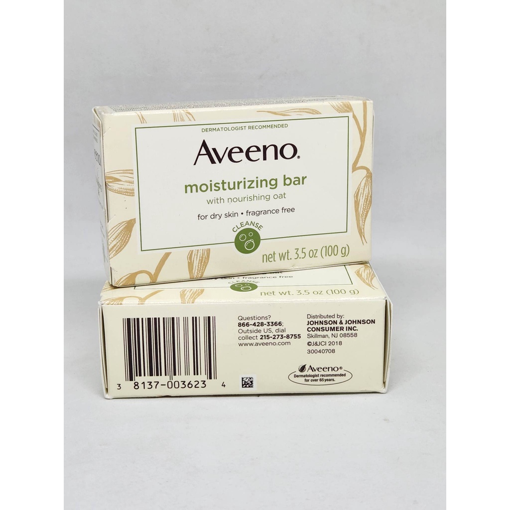 Aveeno Moisturizing Bar with Nourishing Oat for Dry Skin Sensitive 100g