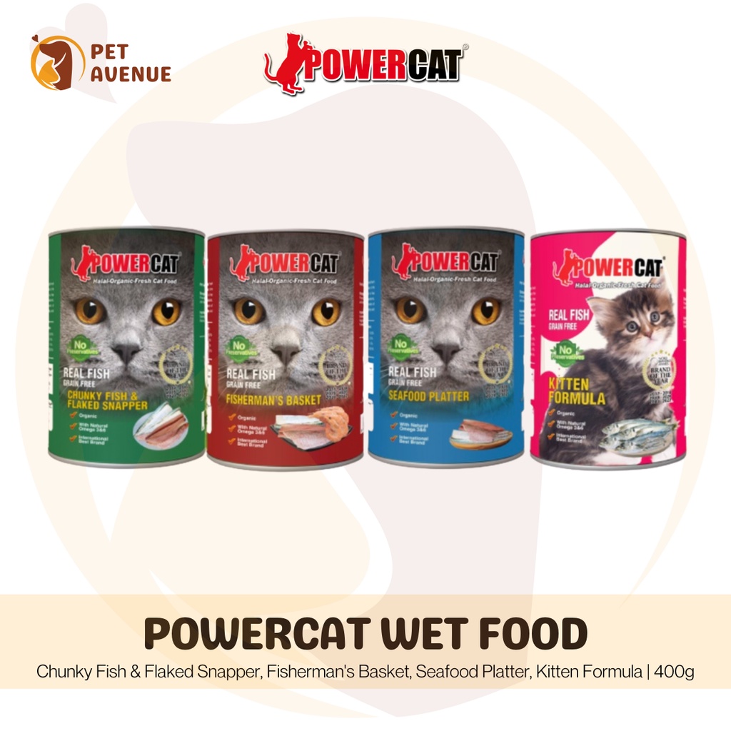 PowerCat Wet Food for Cat & Kitten 400g Shopee Philippines