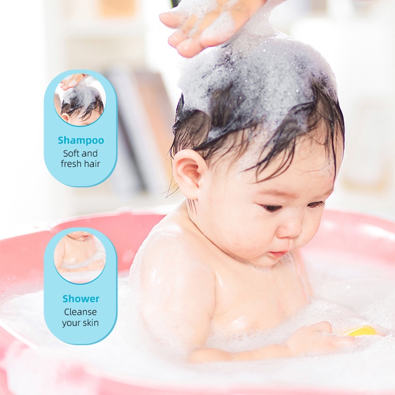 500ML Poquanya Body Wash Milk Baby Wash HypoAllergenic 2in1 Body Wash