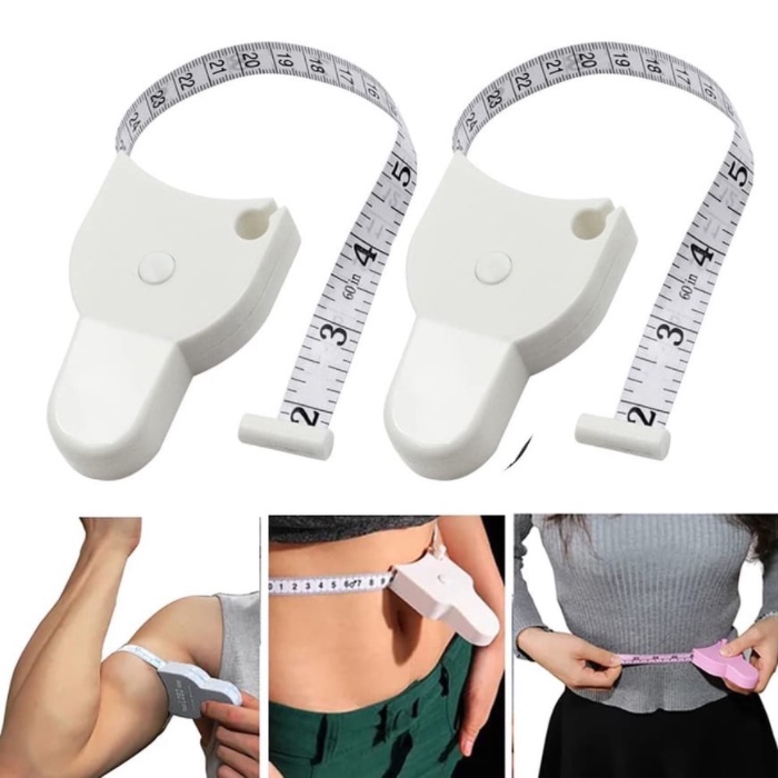 Retractable Tape Measure Fitness Caliper Body Waist Chest Arms Legs ...
